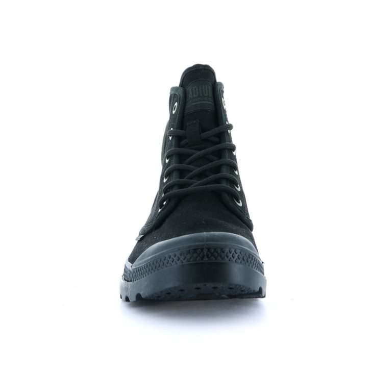 Palladium Pampa Hi Htg Supply Women's Boots Black | UK Q095-RBW